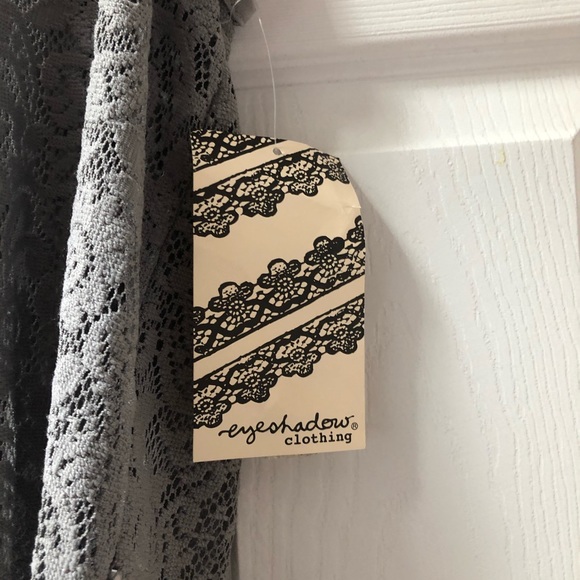 EYESHADOW WOMENS TANK TOP SLEEVELESS SHIRT LACE - Picture 3 of 4